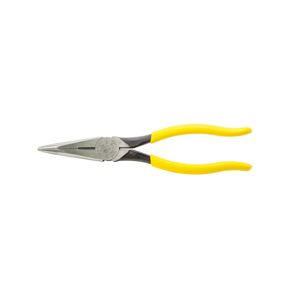 Klein KLE-D203-8 - Pliers, Needle Nose Side-Cutters, 8-Inch - Wise Line Tools