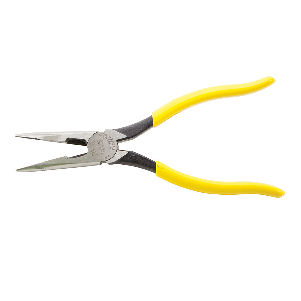 Klein KLE-D203-8 - Pliers, Needle Nose Side-Cutters, 8-Inch - Wise Line Tools