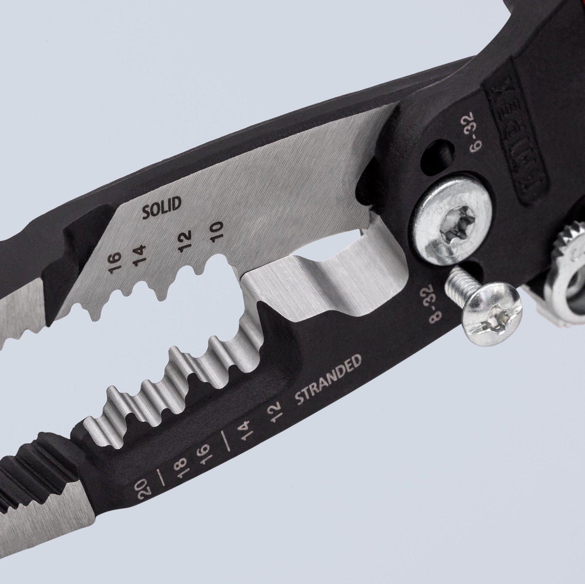 Knipex 13718SBA - 8" Forged Wire Stripper 20-10 AWG - Wise Line Tools