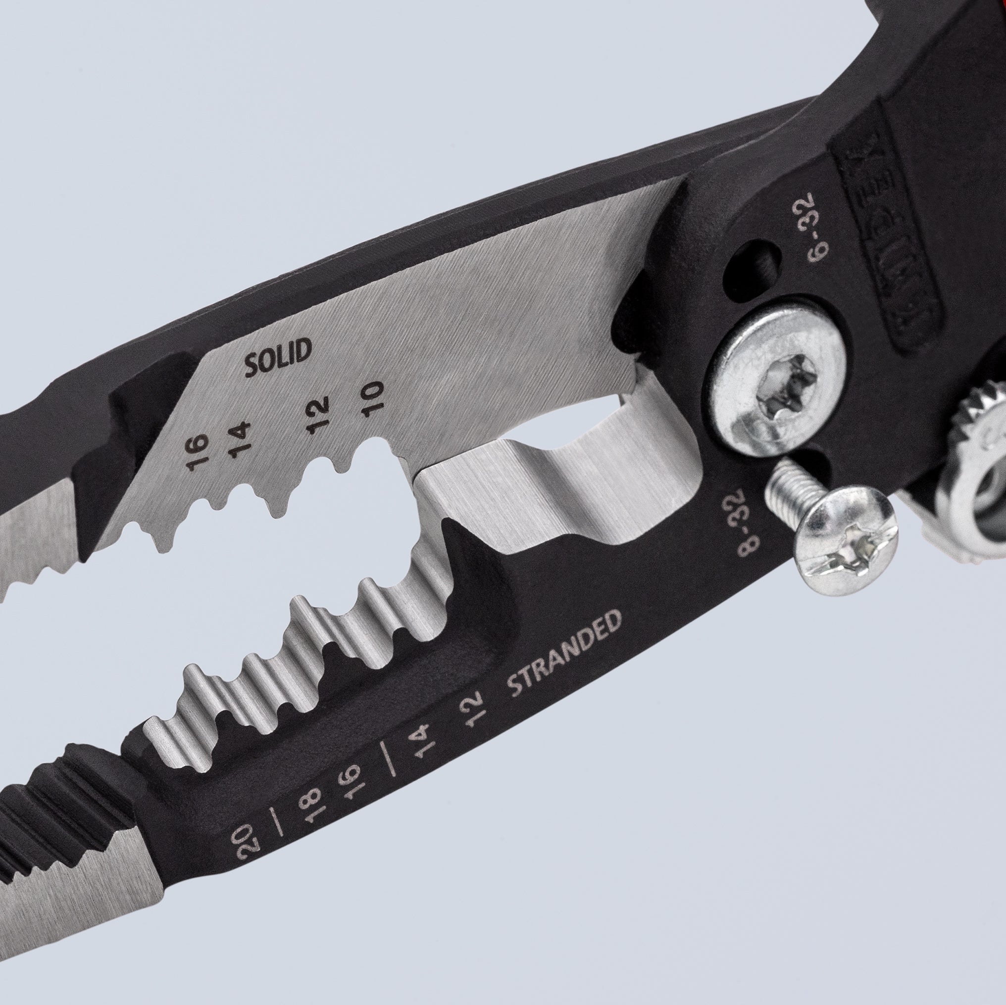 Knipex 13718SBA - 8" Forged Wire Stripper 20-10 AWG - Wise Line Tools