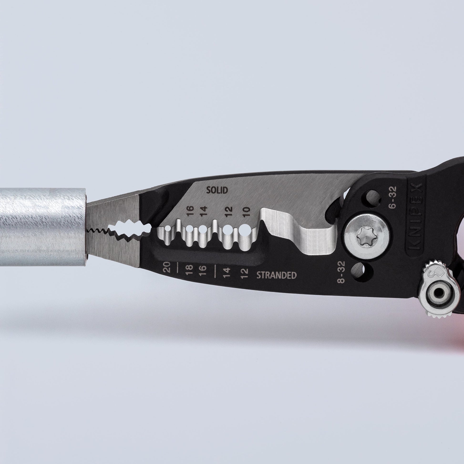 Knipex 13728SBA - 8" Forged Wire Stripper 20-10 AWG - Wise Line Tools