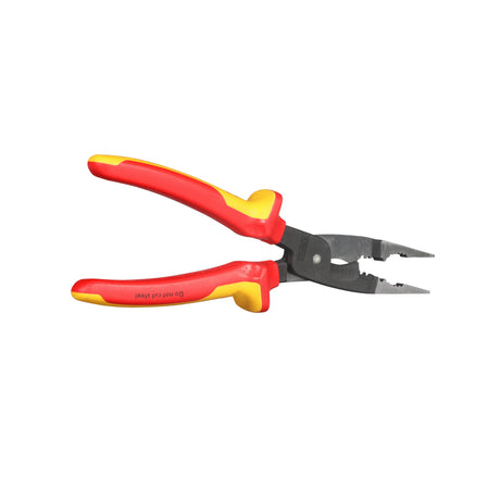 Knipex 13888SBA - 8" 6-in-1 Electrical Installation Pliers 12 and 14 AWG-1000V Insulated - Wise Line Tools