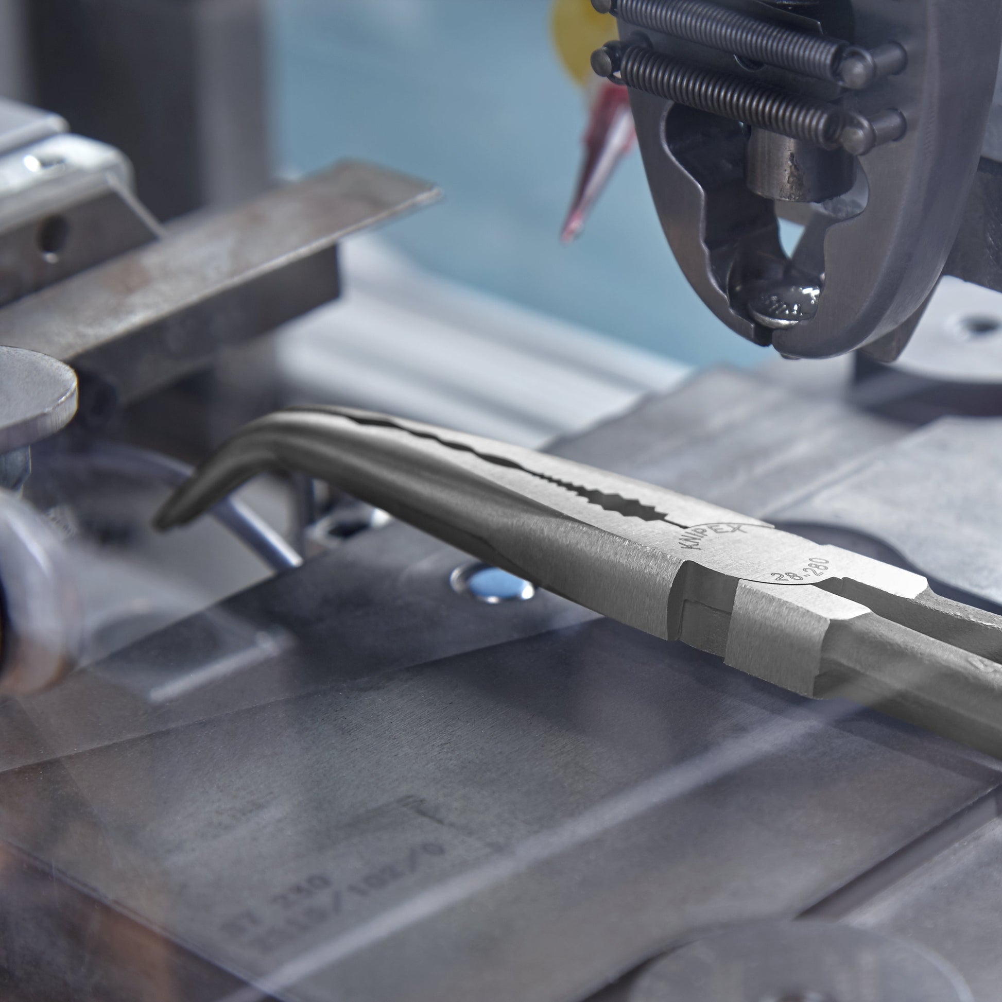 Knipex 2881280SBA - 11" Extra Long Needle-Nose 45° Angled Pliers - Wise Line Tools