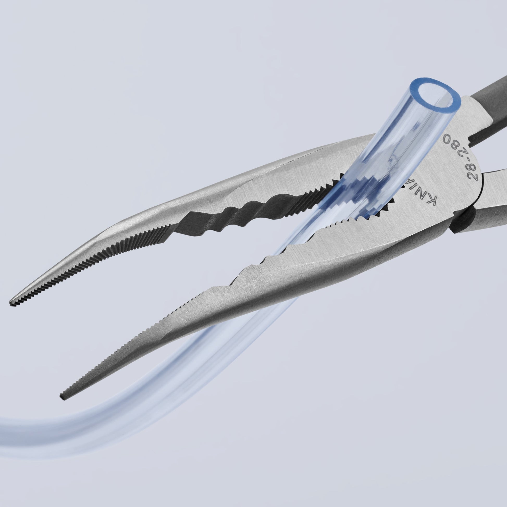 Knipex 2881280SBA - 11" Extra Long Needle-Nose 45° Angled Pliers - Wise Line Tools