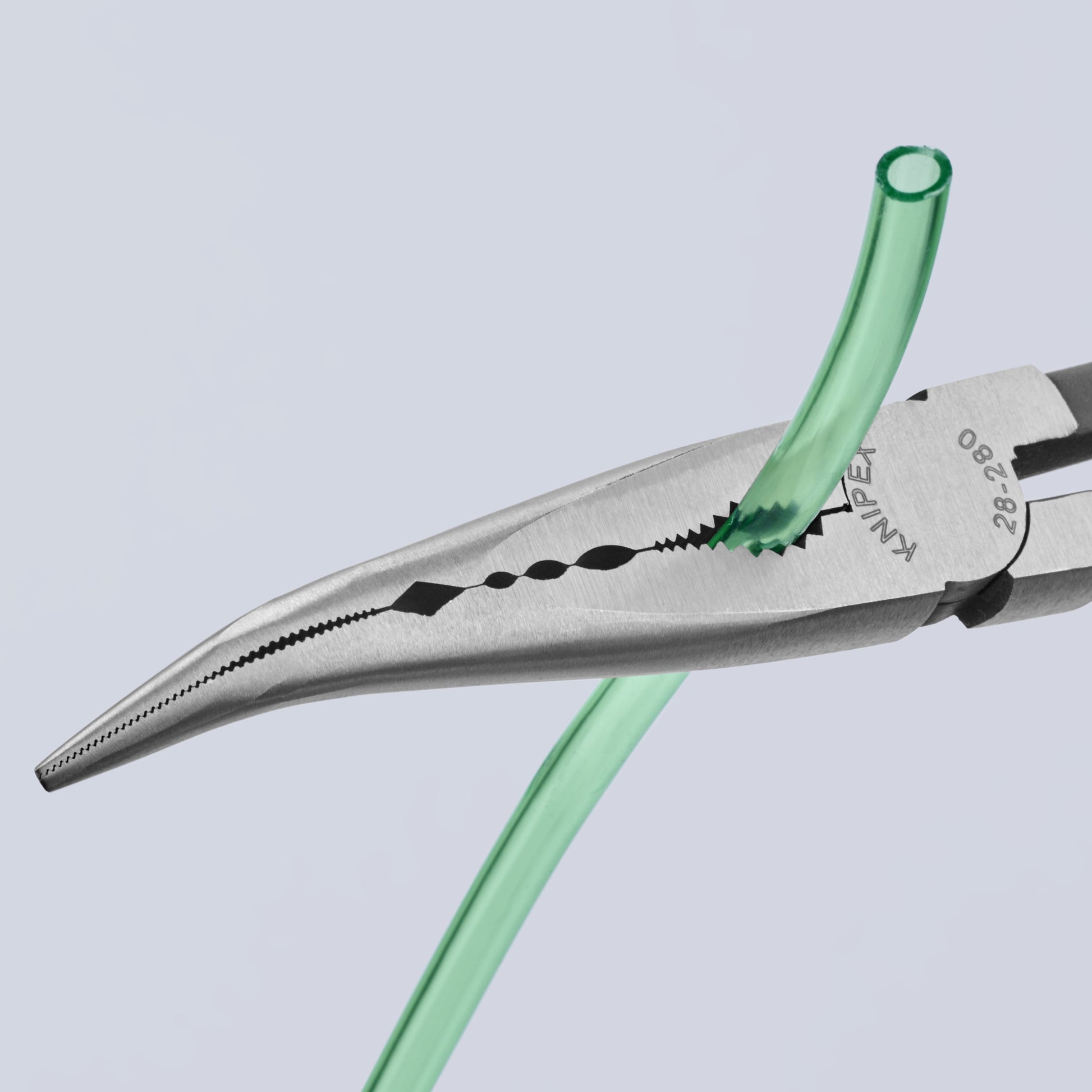 Knipex 2881280SBA - 11" Extra Long Needle-Nose 45° Angled Pliers - Wise Line Tools