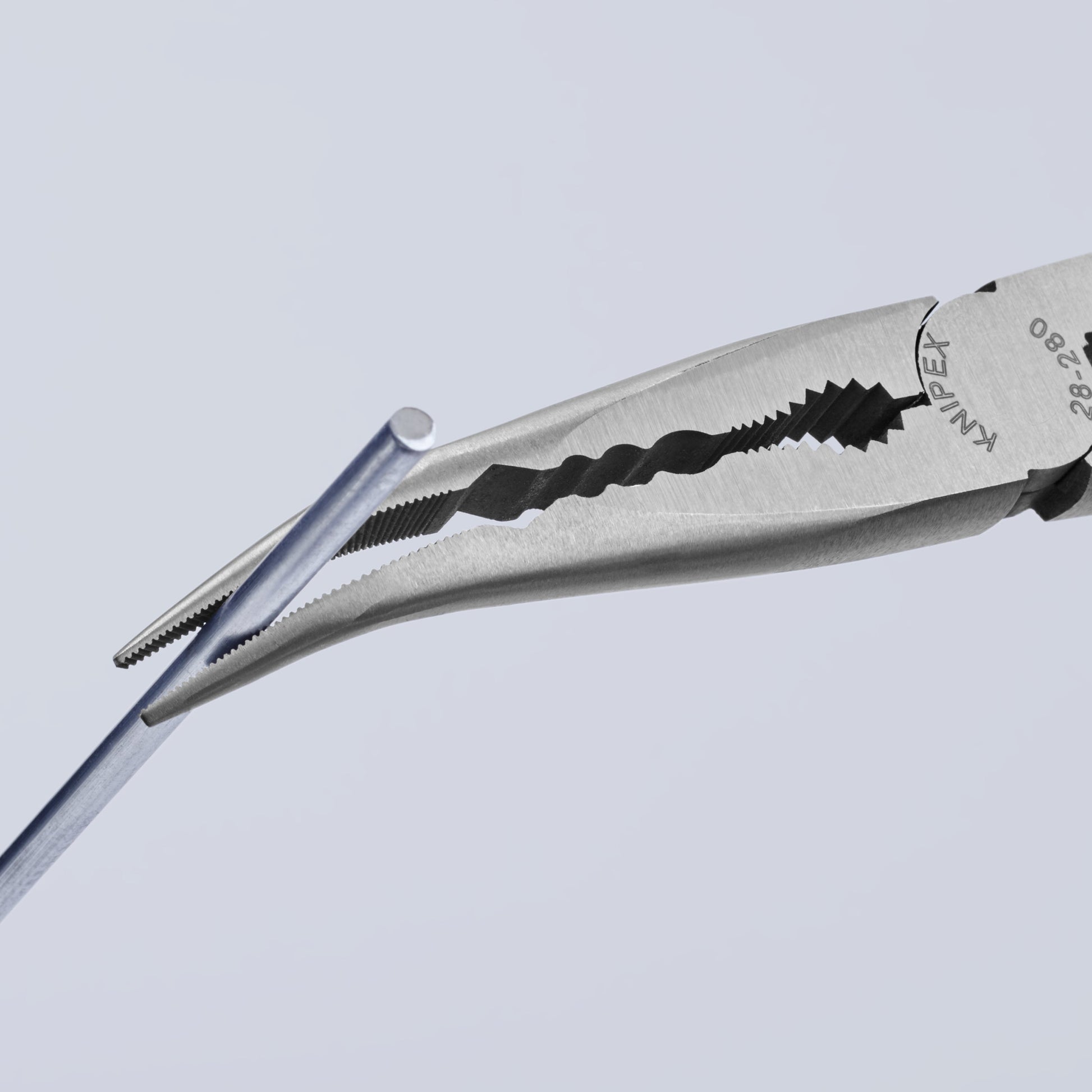 Knipex 2881280SBA - 11" Extra Long Needle-Nose 45° Angled Pliers - Wise Line Tools