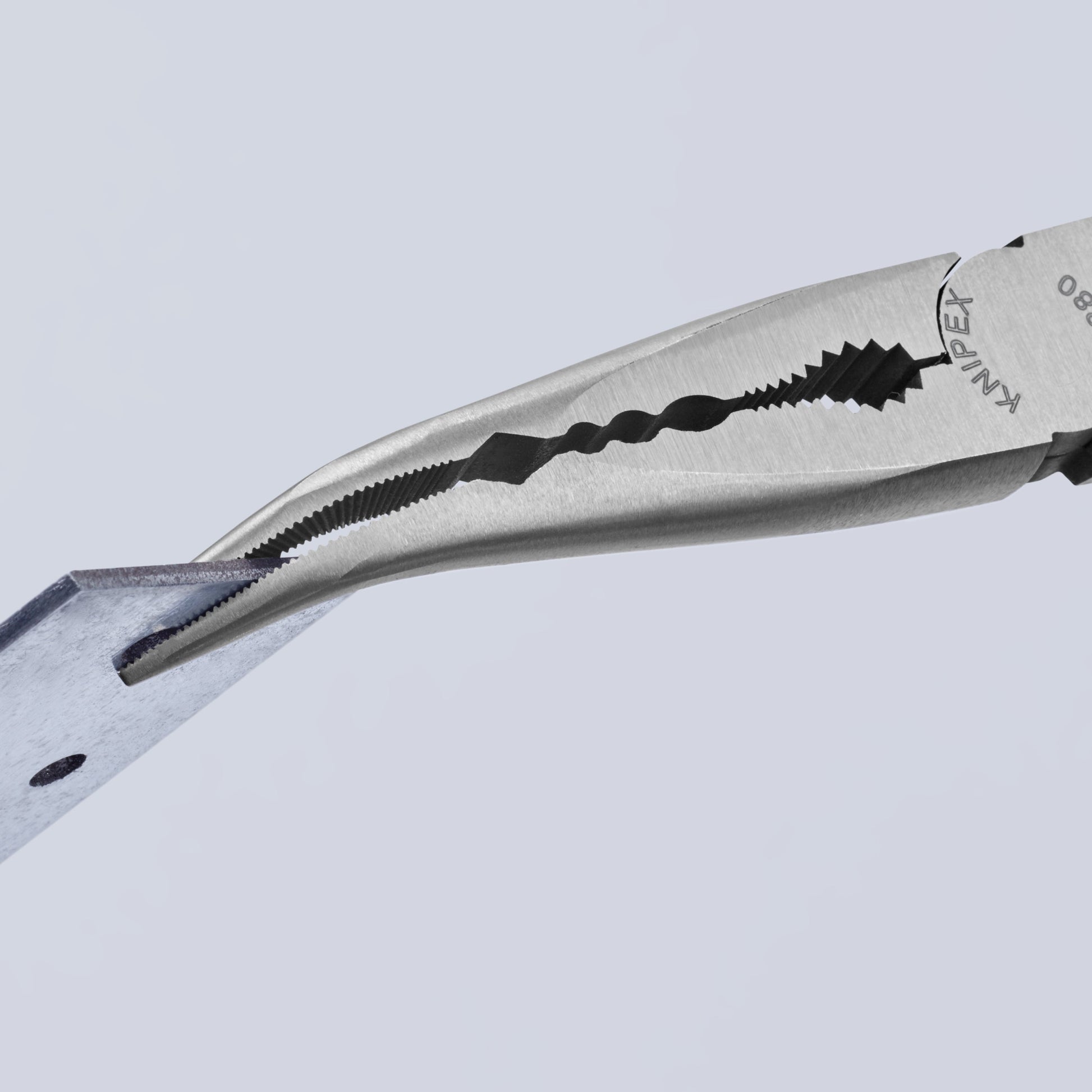 Knipex 2881280SBA - 11" Extra Long Needle-Nose 45° Angled Pliers - Wise Line Tools