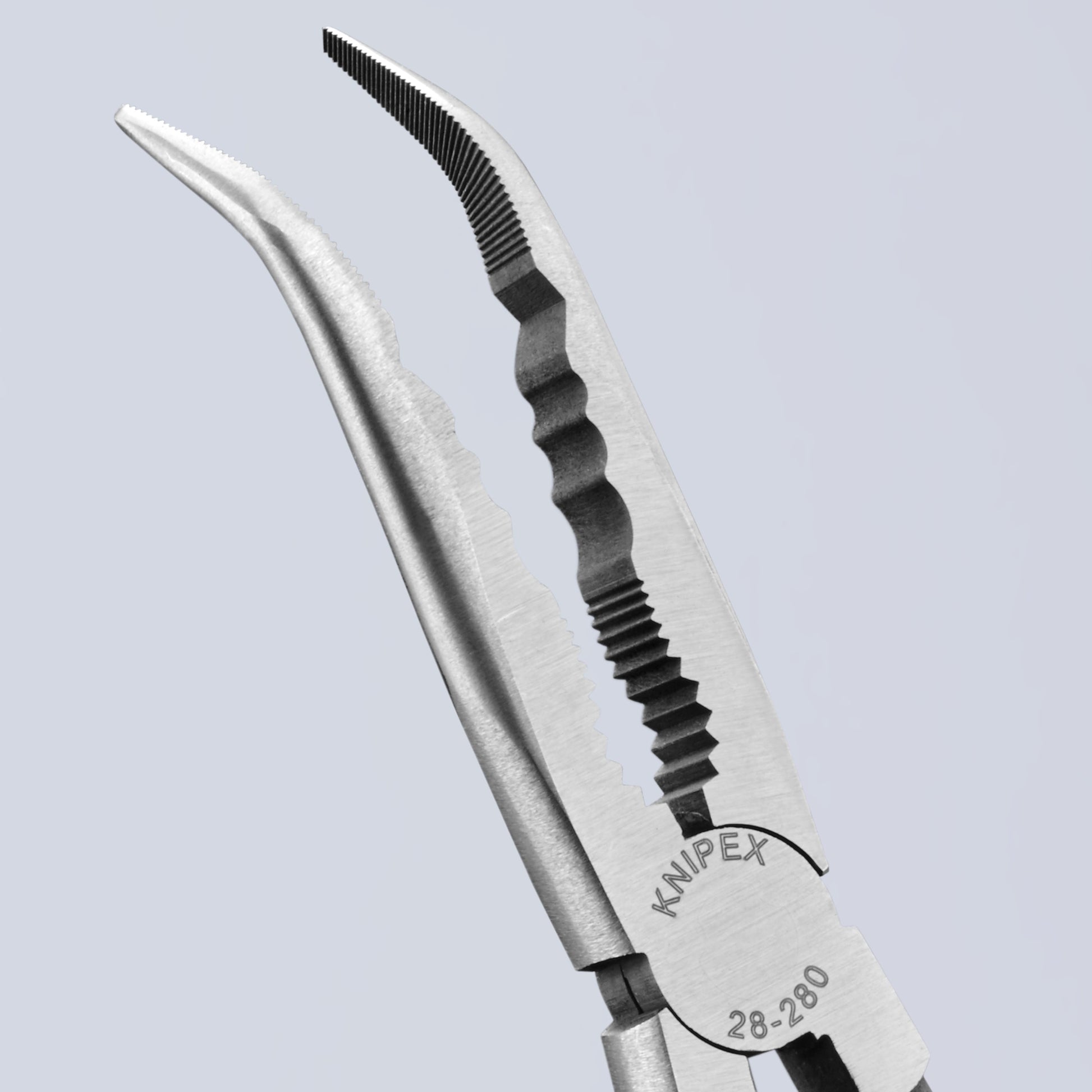 Knipex 2881280SBA - 11" Extra Long Needle-Nose 45° Angled Pliers - Wise Line Tools