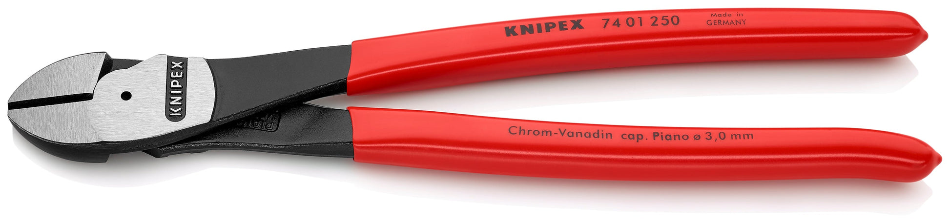 Knipex 7401250SBA - 10" High Leverage Diagonal Cutters - Wise Line Tools