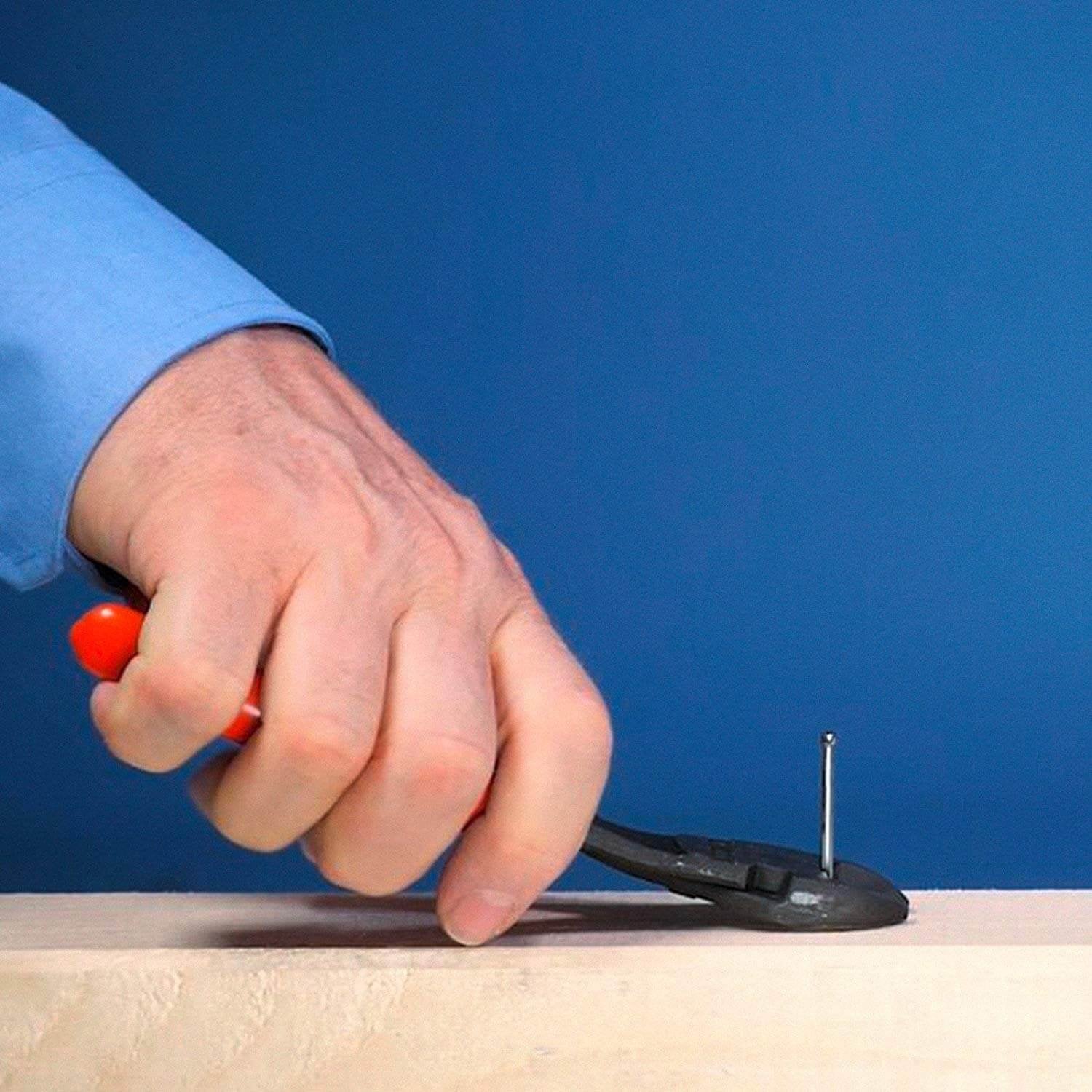 Knipex 7421250SBA - 10" High Leverage 12° Angled Diagonal Cutters - Wise Line Tools