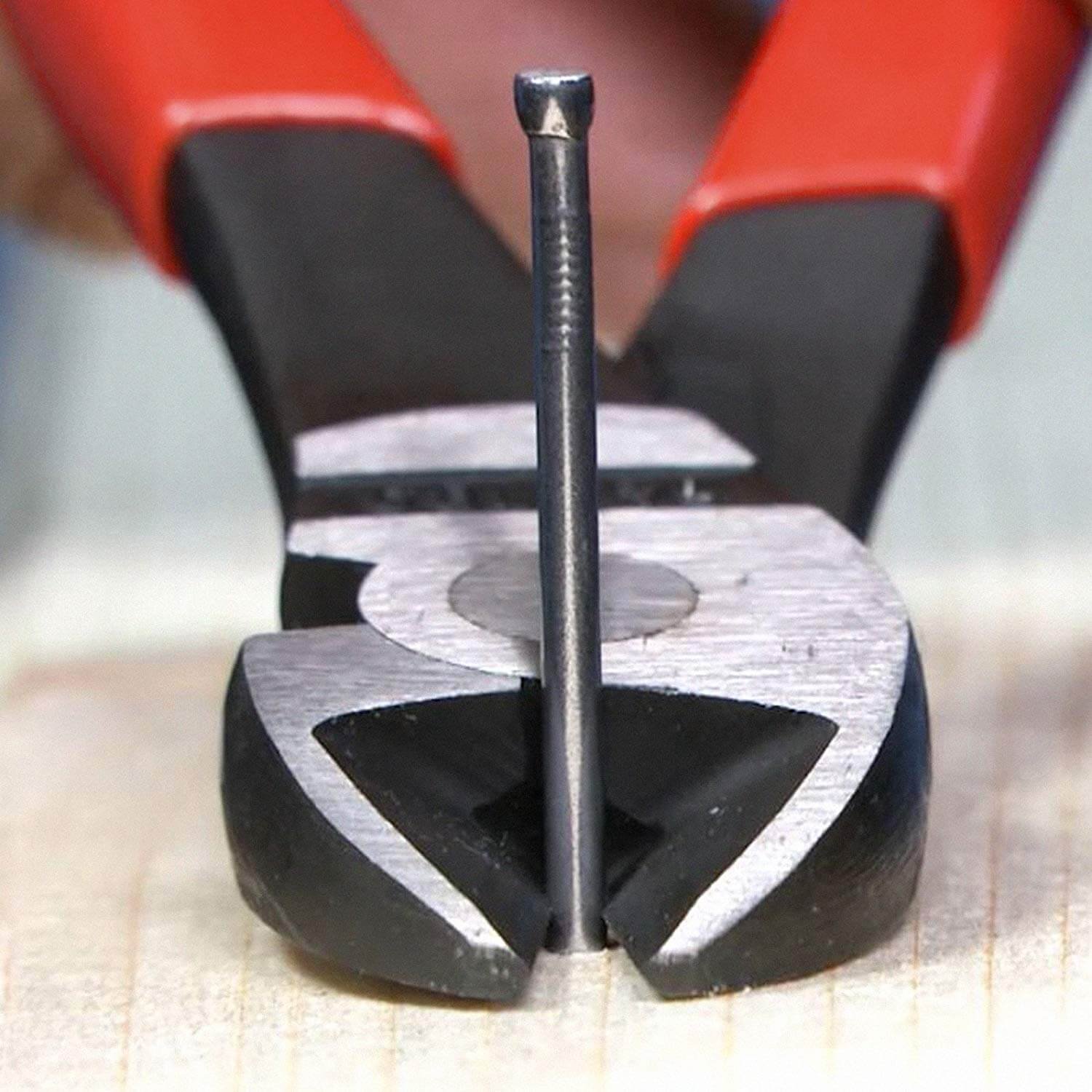 Knipex 7421250SBA - 10" High Leverage 12° Angled Diagonal Cutters - Wise Line Tools