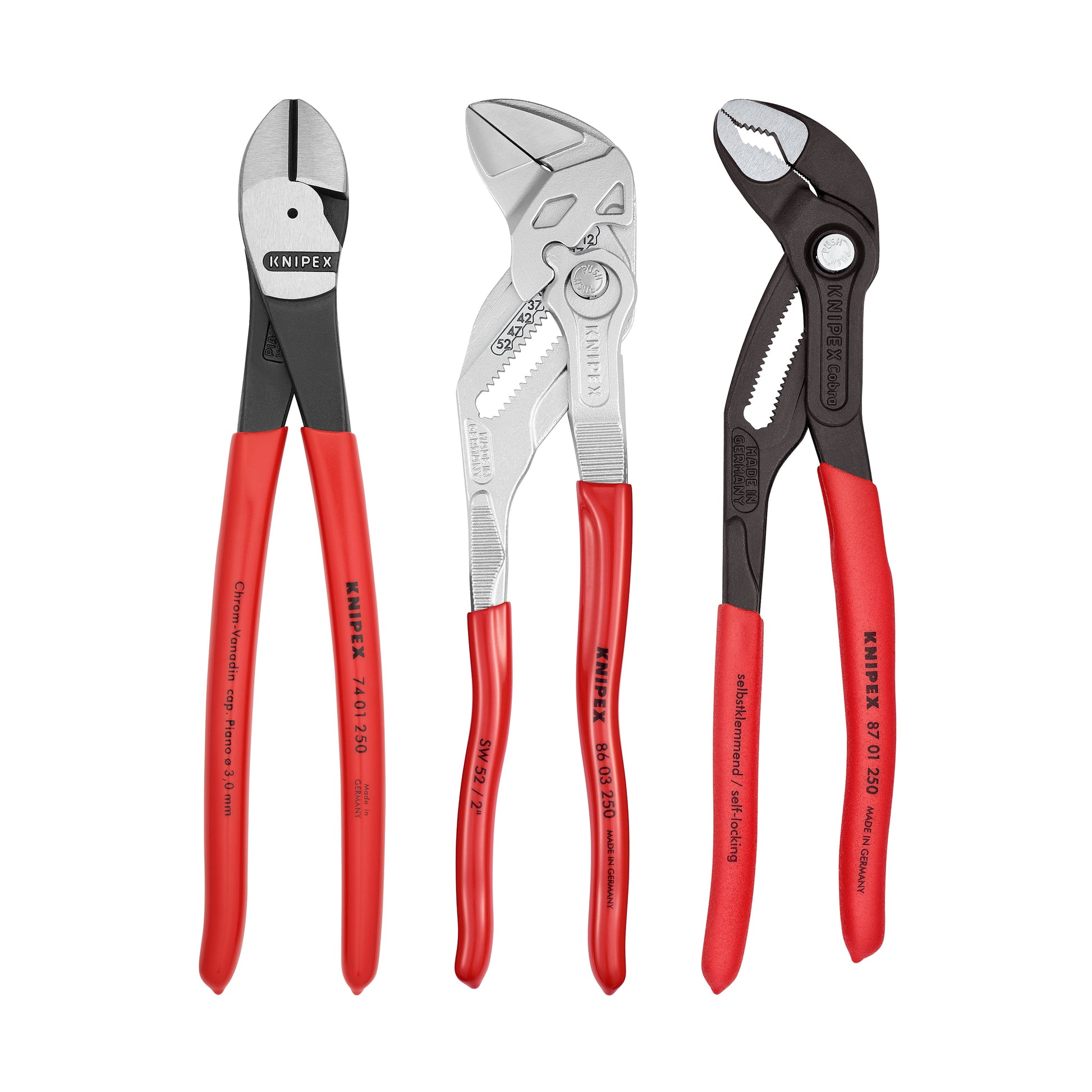Knipex 9K0080117US - 3 Pc 10" Pliers Set - Wise Line Tools