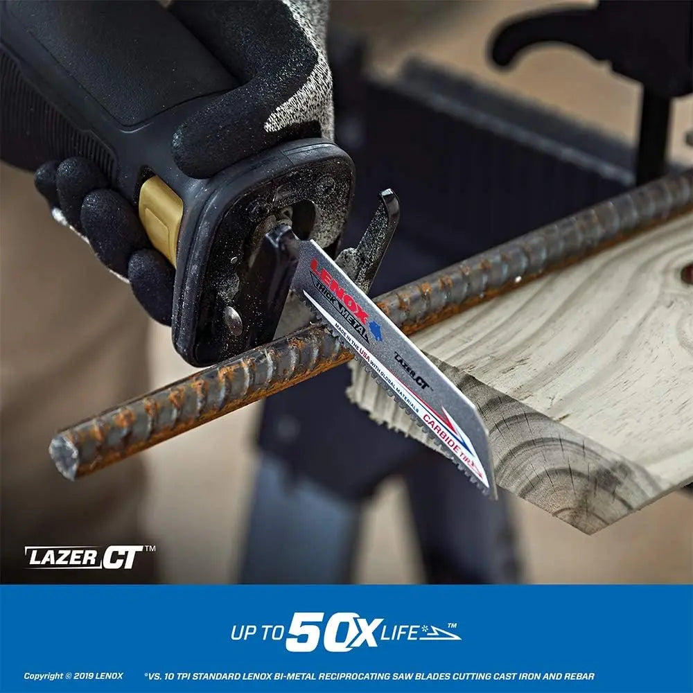 LEMNOX 2014223 - CARBIDE RECIP Saw Blades 6108RCT 6 X 1 X 050 X 8 NGCR 5/PK LENOX