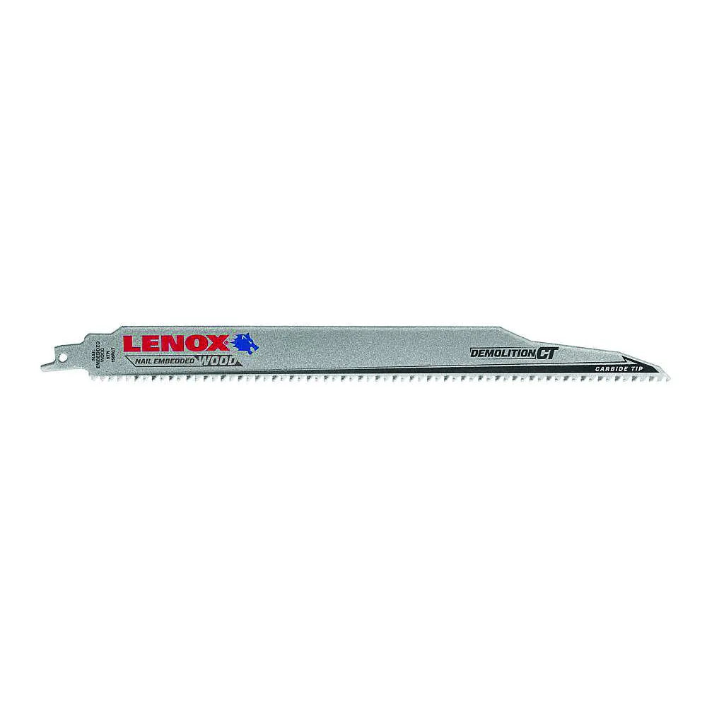 LENOX 1832147 - 12" 6 TPI Demolition Carbide Tipped Reciprocating Saw Blade - 5PK LENOX