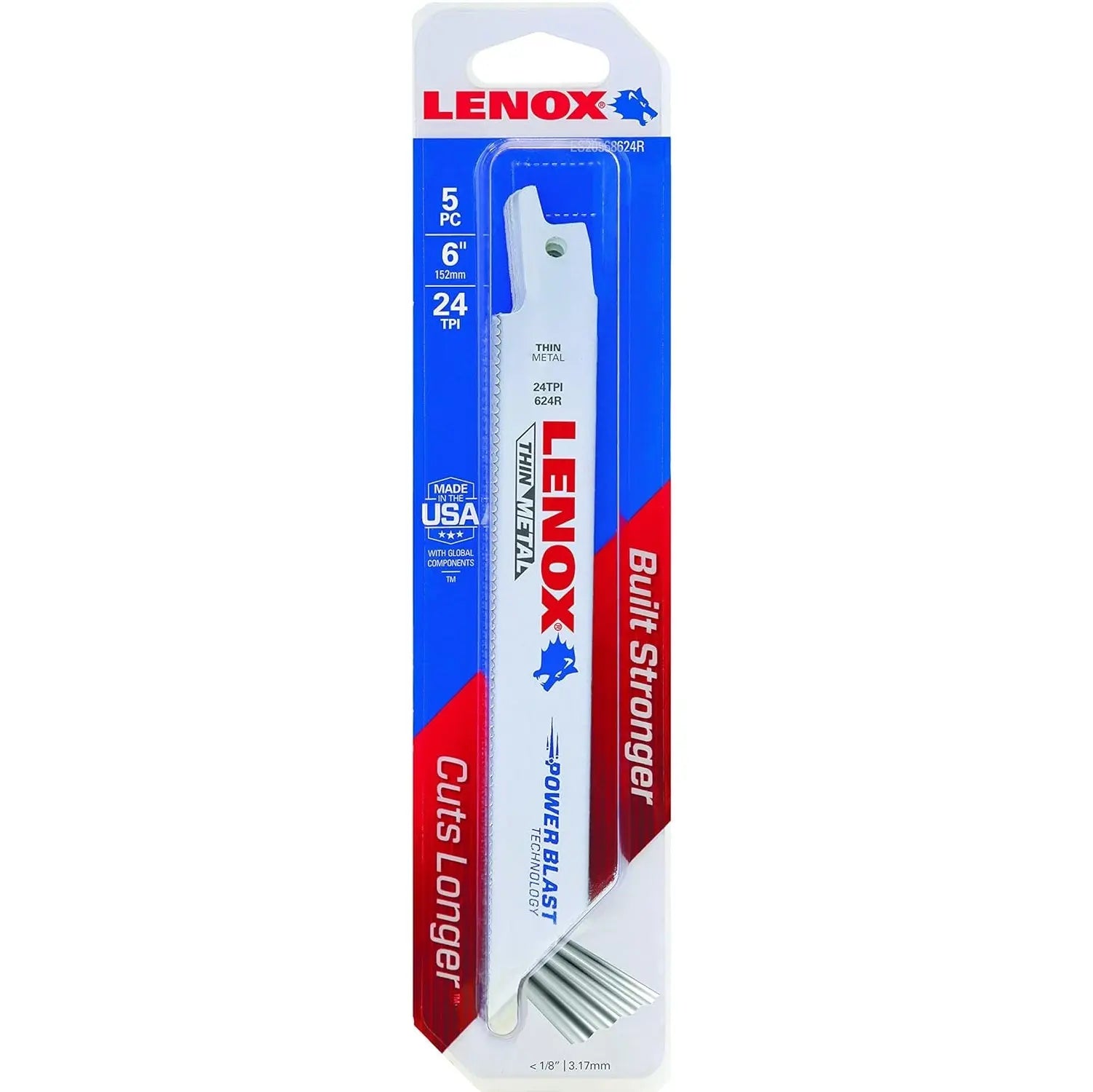 LENOX 20568624R - RECIPS 624R 6X3/4X035X24 5/PK LENOX
