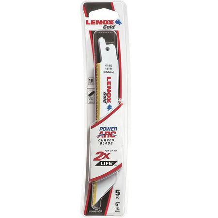 LENOX 21069618GR - 6" 18TPI Metal Cutting Blades 5 Pack LENOX