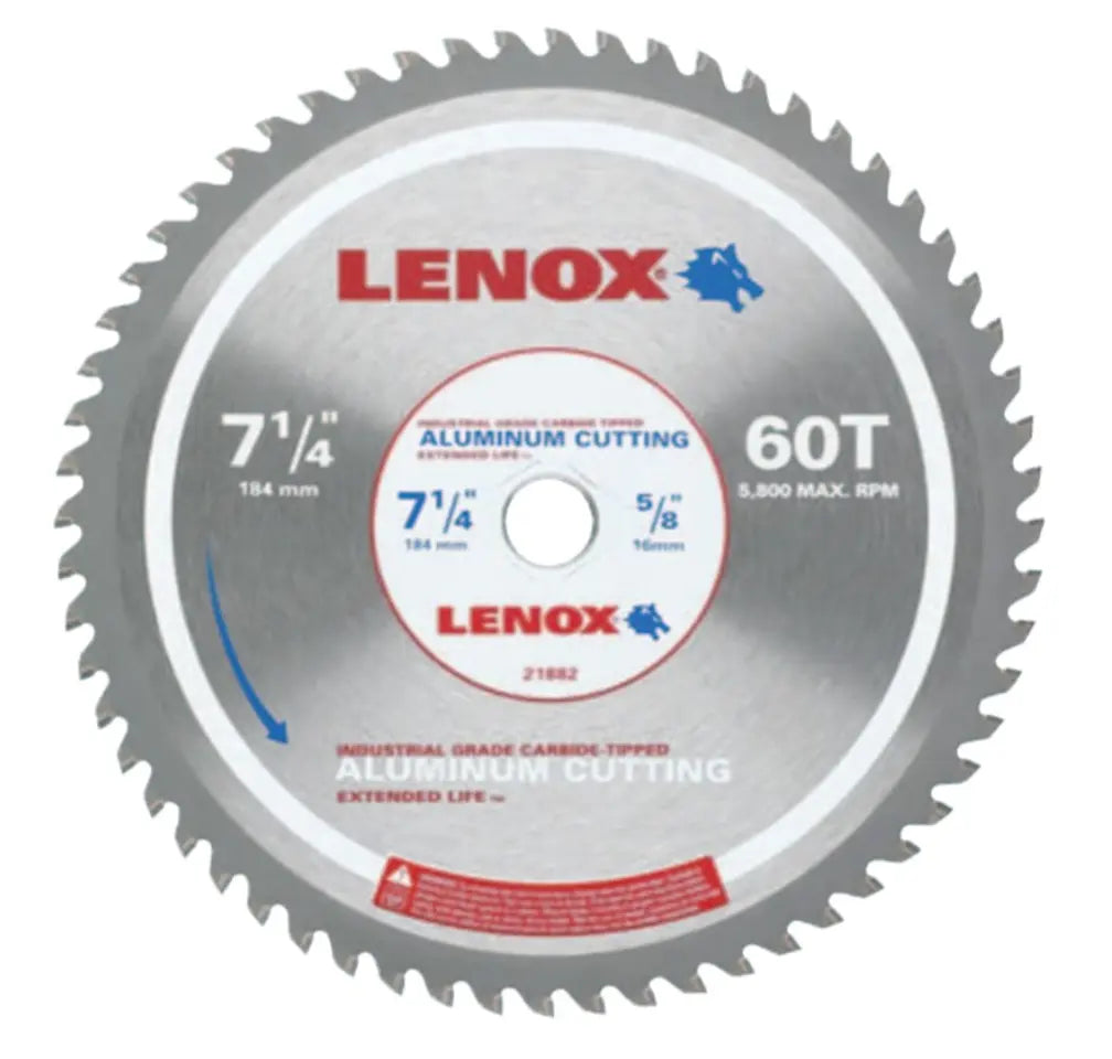 LENOX 21882 - 7-1/4" 60T Aluminum Cutting Blade LENOX