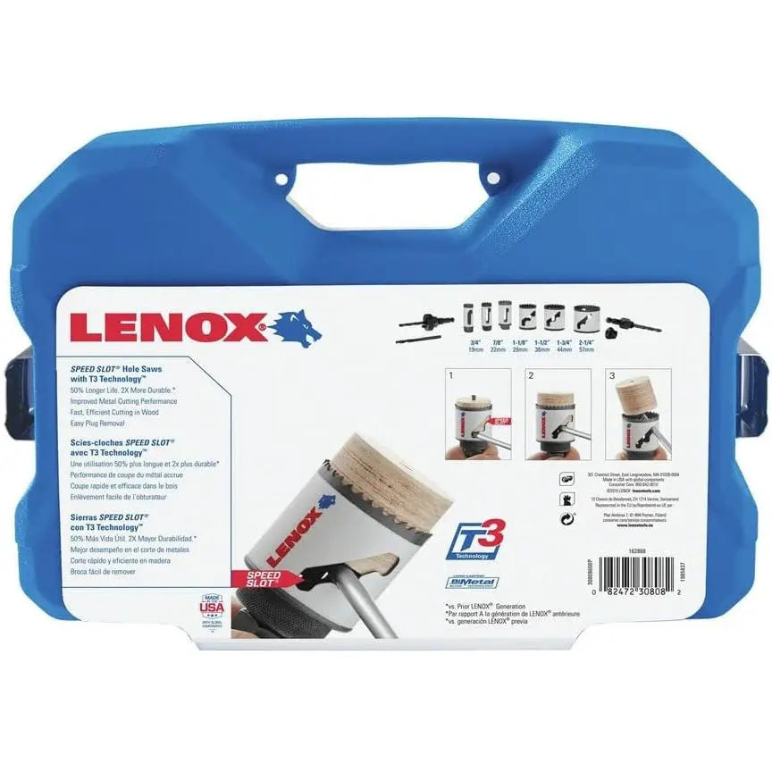 LENOX 30808600P - KITS-H/S KIT 600P/PLUMBER 6 SIZES; BI METAL HOLESAW KITS LENOX