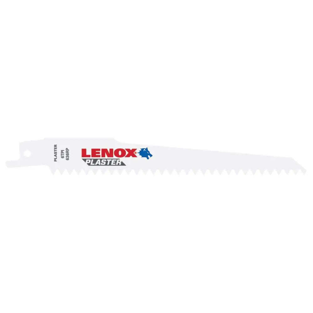 LENOX B636RP - 25 Pack 6'' 6TPI Plaster Cutting Reciprocating; Lenox 25 Pack 6'' 6TPI Plaster Cutting Recipocting Saw Blades LENOX