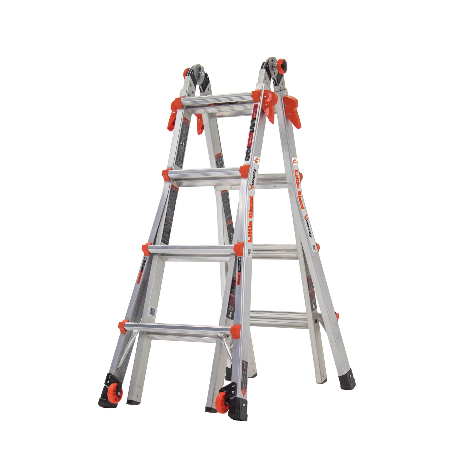 LITTLE GIANT 15417-318 - VELOCITY, Model 17 - 300 lb/136 kg Rated, Aluminum Articulated Extendable Ladder with RATCHET Levelers LITTLE GIANT