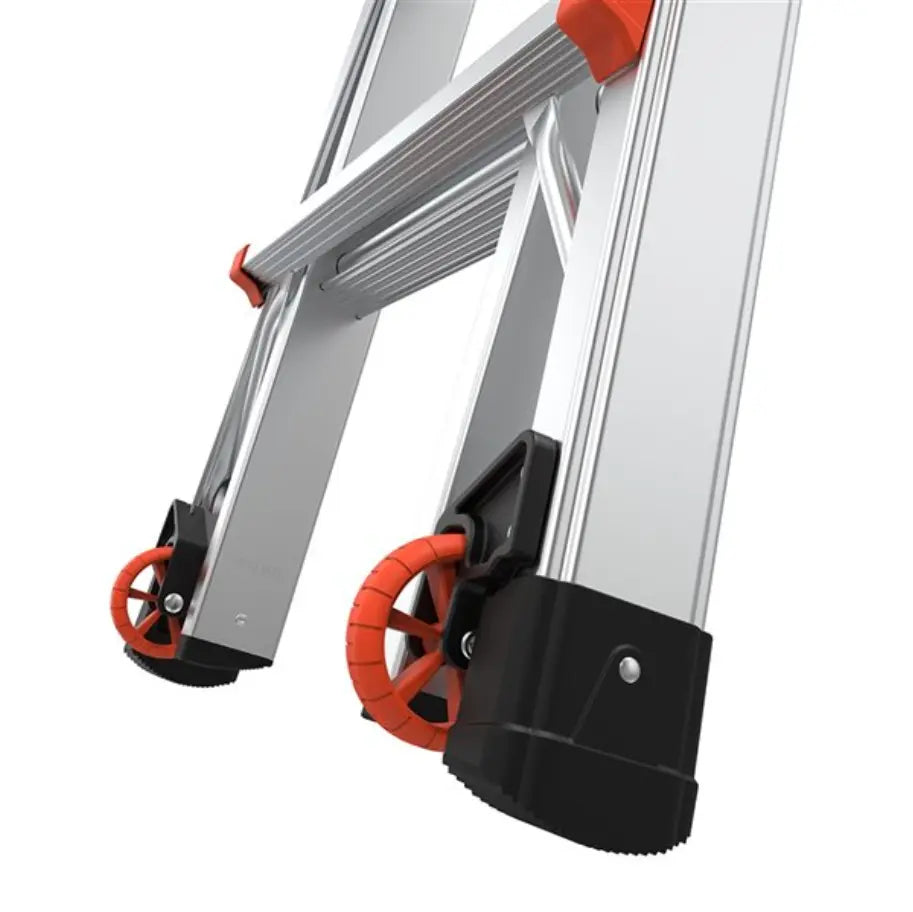 LITTLE GIANT 15417-318 - VELOCITY, Model 17 - 300 lb/136 kg Rated, Aluminum Articulated Extendable Ladder with RATCHET Levelers LITTLE GIANT