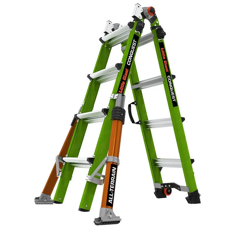 Little Giant Conquest 2.0 All Terrain Multi Position Ladder - 17107-303 - Wise Line Tools