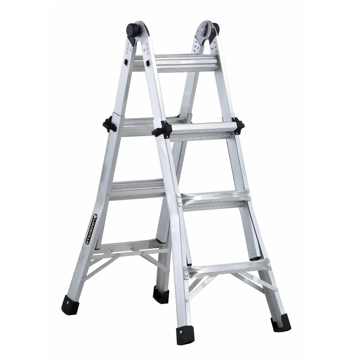 LOUISVILLE L-2098-13 - POSITIONS TELESCOPIC LADDER - ALUMINUM - 13' louisville