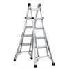 LOUISVILLE L-2098-22 - LADDER 22-FOOT ALUMINUM MULTIPURPOSE LADDER, 300-POUND LOAD CAPACITY