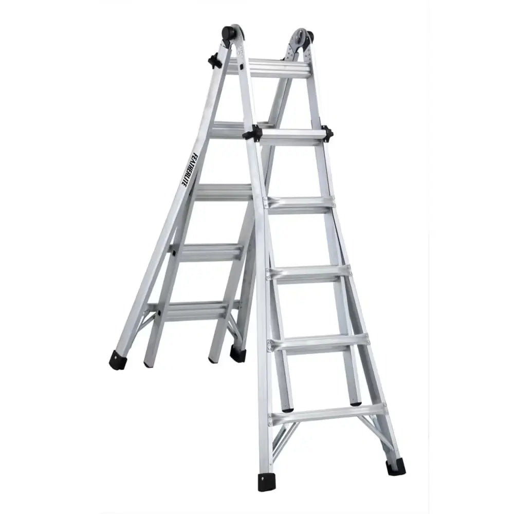LOUISVILLE L-2098-22 - LADDER 22-FOOT ALUMINUM MULTIPURPOSE LADDER, 300-POUND LOAD CAPACITY louisville