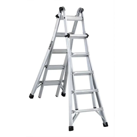 LOUISVILLE L-2098-22 - LADDER 22-FOOT ALUMINUM MULTIPURPOSE LADDER, 300-POUND LOAD CAPACITY