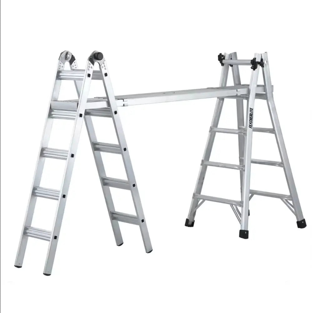 LOUISVILLE L-2098-22 - LADDER 22-FOOT ALUMINUM MULTIPURPOSE LADDER, 300-POUND LOAD CAPACITY louisville