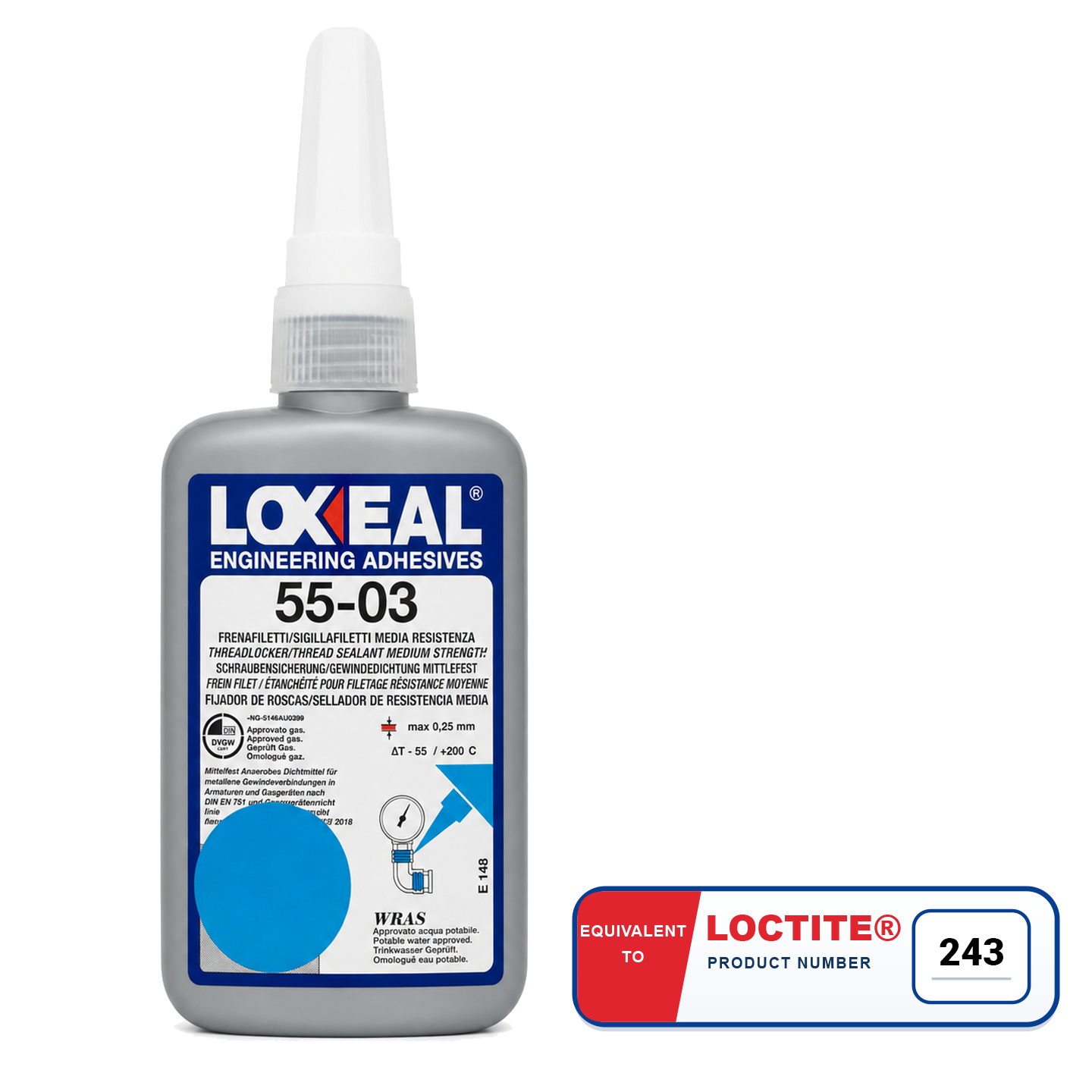 LOXEAL - (55-03) - Frein-filet moyen haute température - 50 ml