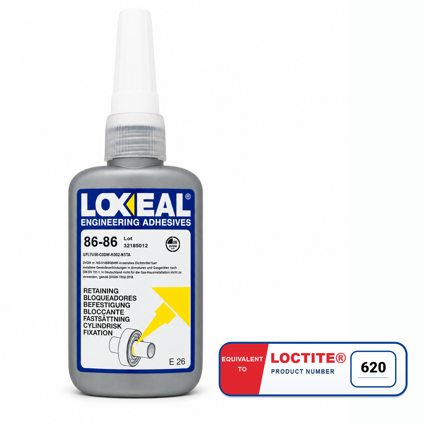 LOXEAL - (86-86) - Composé de rétention haute résistance - 50 ml