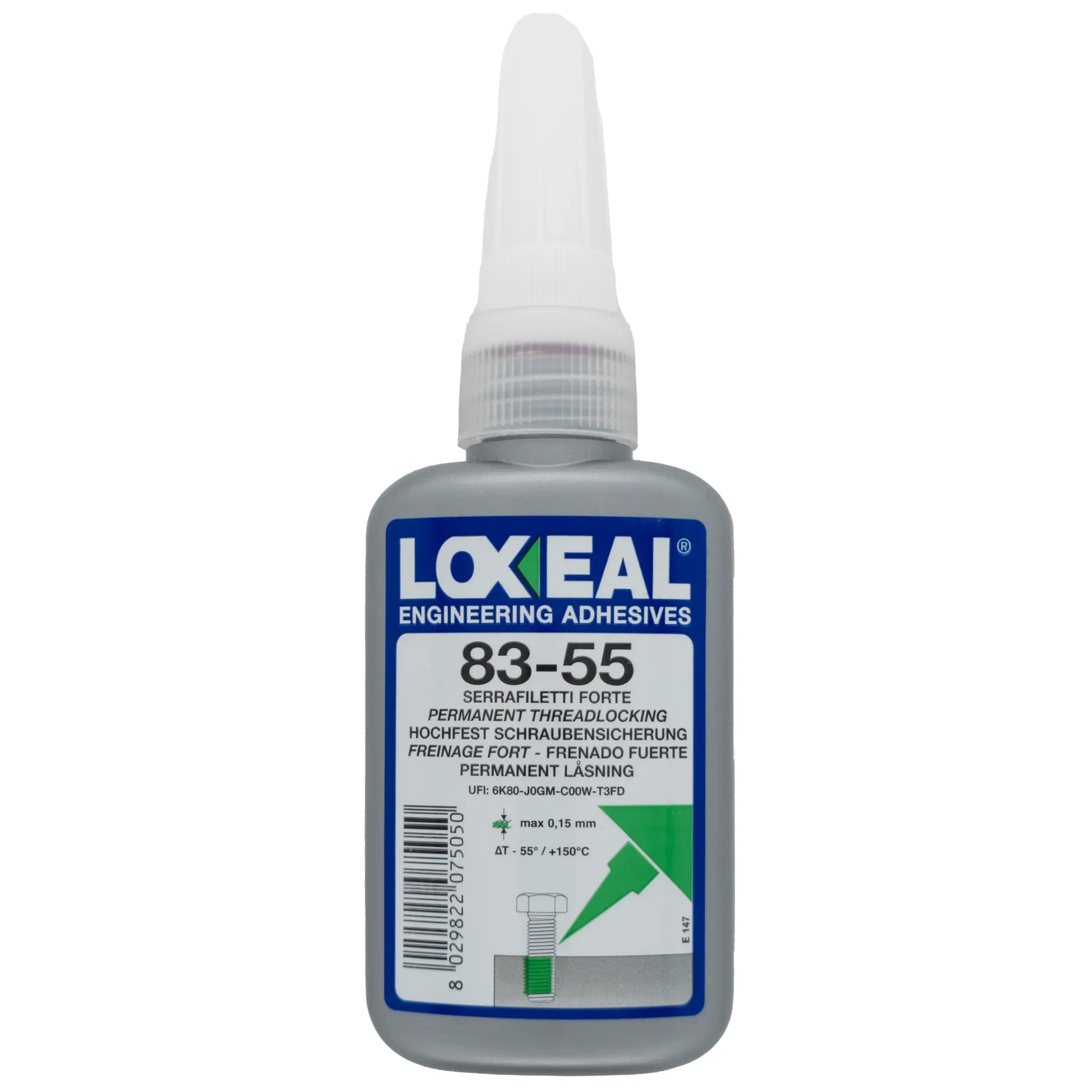 LOXEAL - (83-55) - High Strength Thread Locker - 50ml - Wise Line Tools