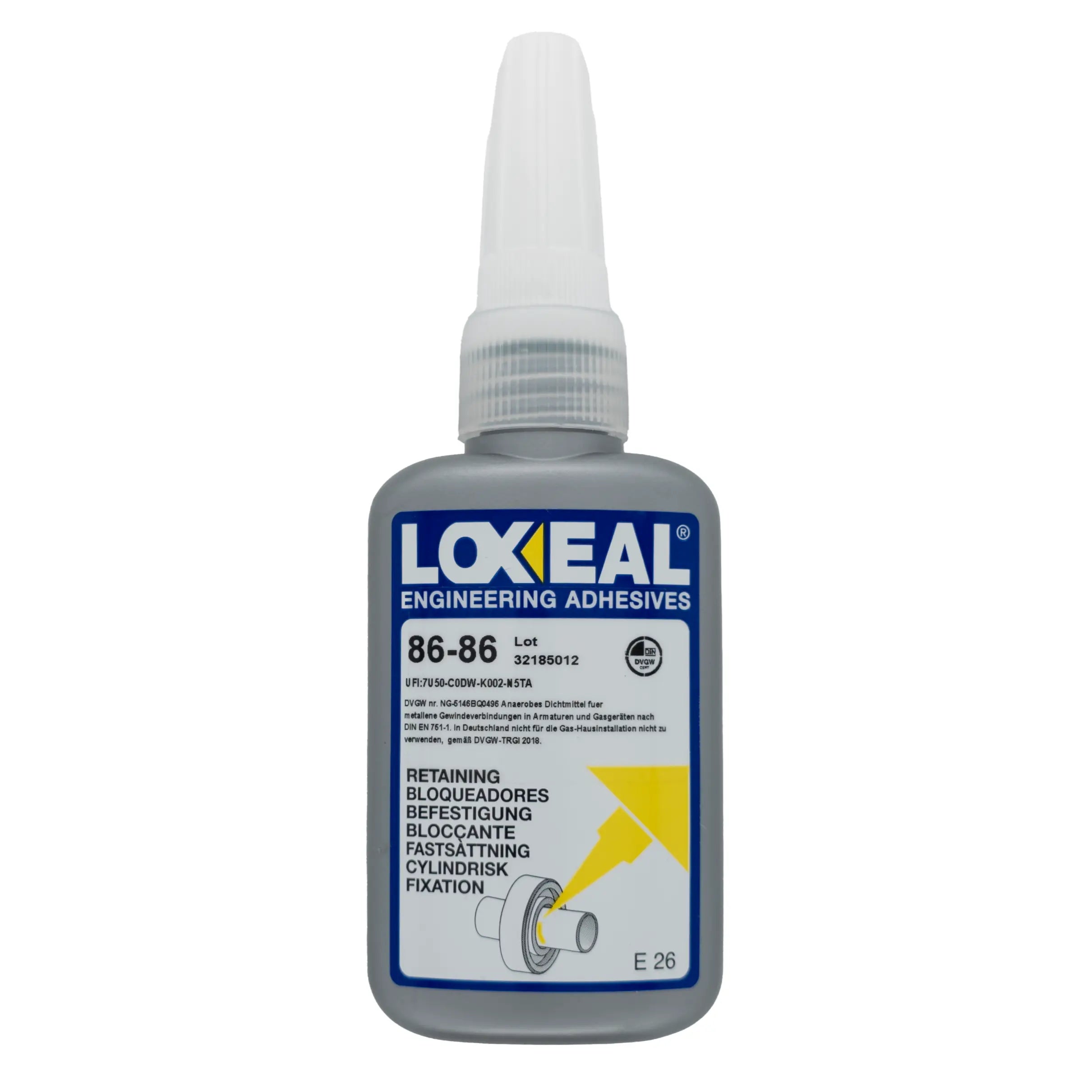 LOXEAL - (86-86) - High Strength Retaining Compound - 50ml - Wise Line Tools