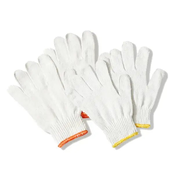 Large String No Dots Cotton Gloves - 12pk FIVE DIMENSIONS