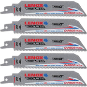 Lenox 2014223  -  CARBIDE RECIP Saw Blades  6108RCT 6 X 1 X 050 X 8 NGCR 5/PK - Wise Line Tools