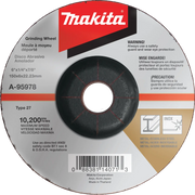 MAKITA A-95978  -  6" x 1/4" x 7/8" INOX Grinding Wheel, 36 Grit MAKITA