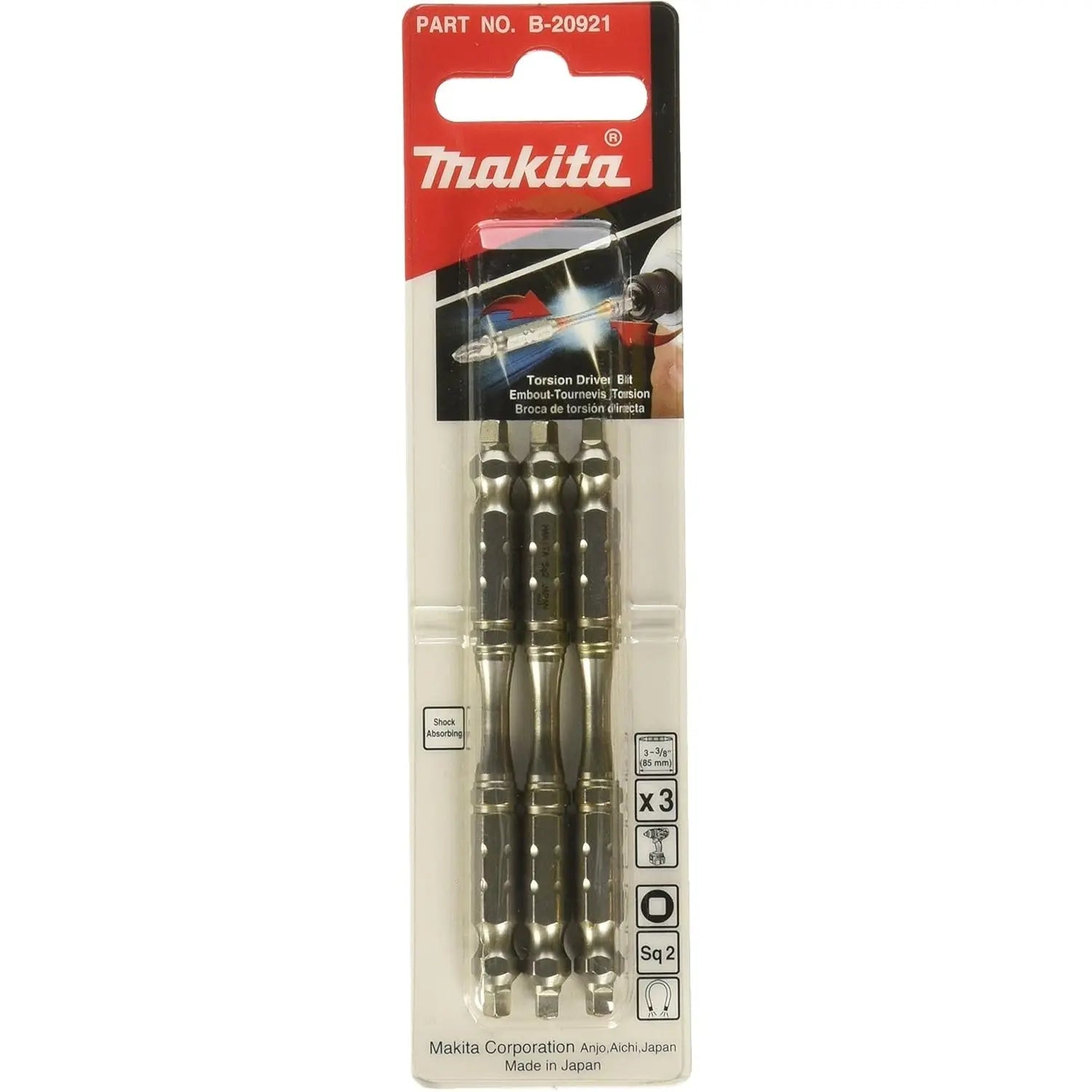 MAKITA B-20921 - Torsion Screwdriver Bit – Square Drive MAKITA