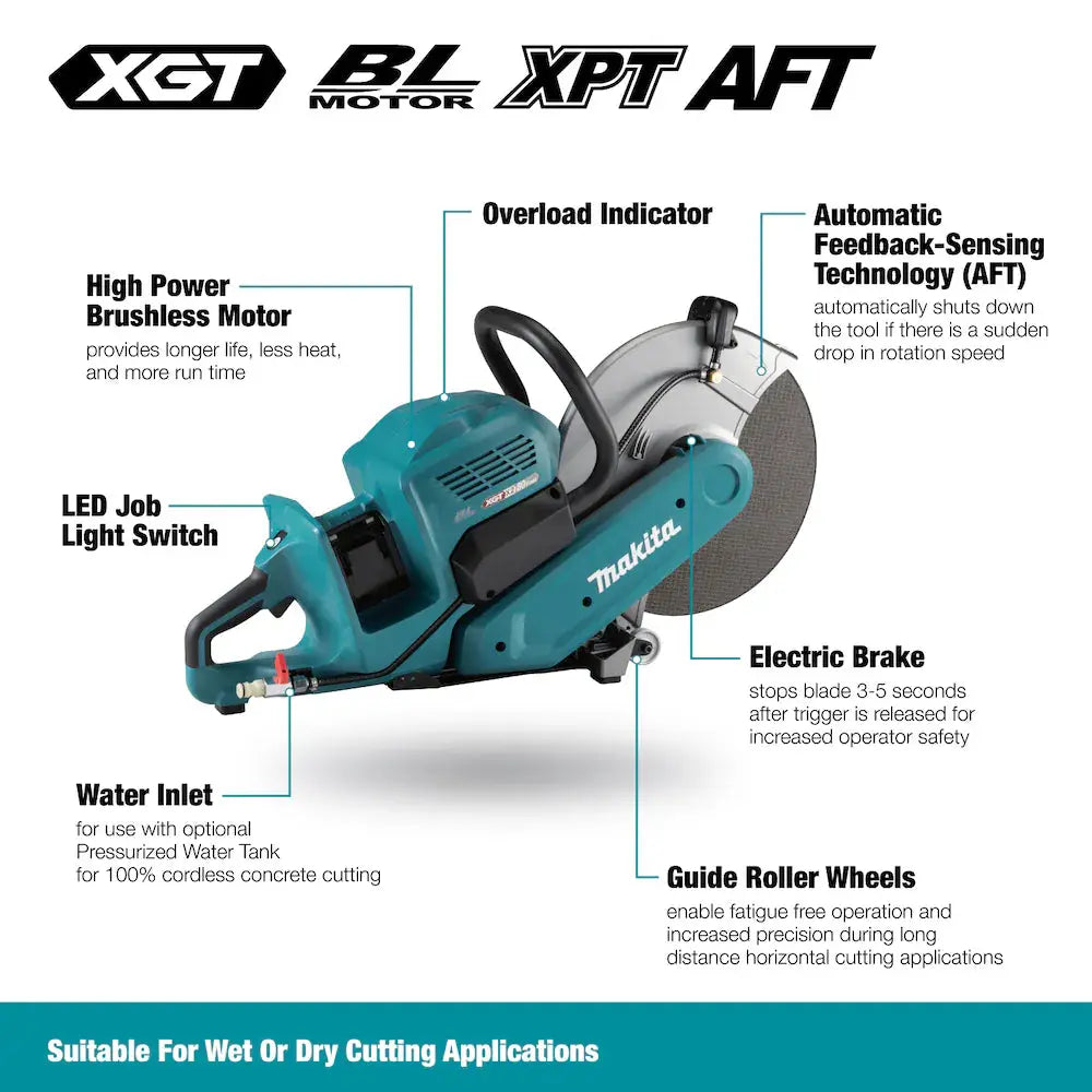 MAKITA CE001GL401 - 80V (40Vx2) XGT 14" Power Cutter 8.0Ah x 4 MAKITA