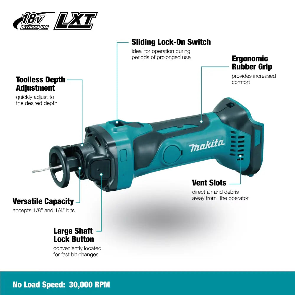 MAKITA DCO180Z - 18V Drywall Cut-Out Tool MAKITA