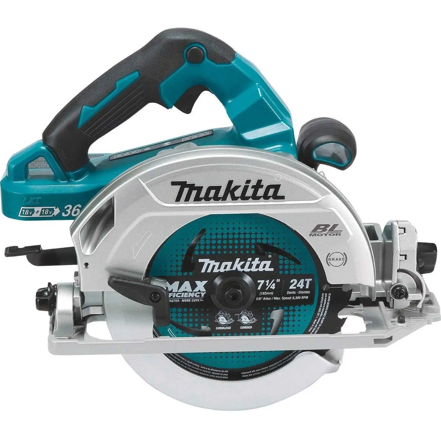 MAKITA DHS782Z - 18Vx2 LXT 7-1/4. CIRCULAR SAW W/ Guide Rail base MAKITA