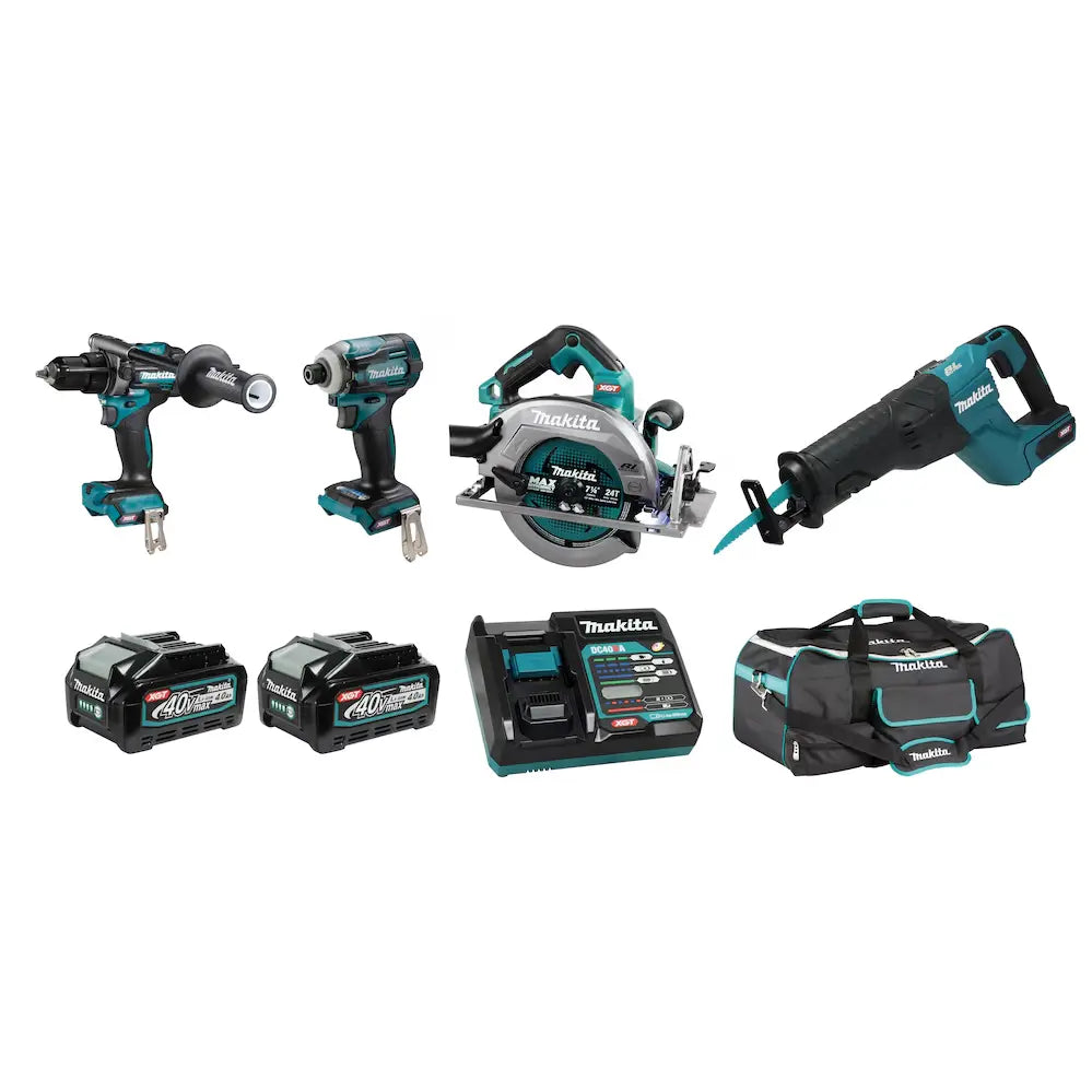 MAKITA DK0127G401 - 40V MAX (4.0 AH) XGT 4 TOOL COMBO KIT MAKITA