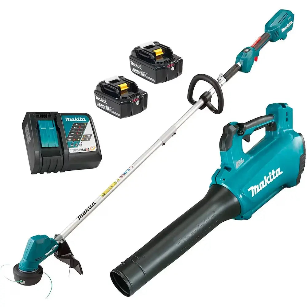 MAKITA DLX2398 - 18V LXT Brushless 2PC Combo (3.0 Ah) Kit DUR192LZ + DUB184Z + BL1830B x 2 + DC18 MAKITA