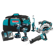 Makita DLX5083TX1 18V (5.0 Ah) LXT 5 Tool Combo Kit - Wise Line Tools
