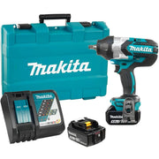 MAKITA DTW1002RTE - 18V 1/2? Brushless High Torque Impact Wrench Kit MAKITA