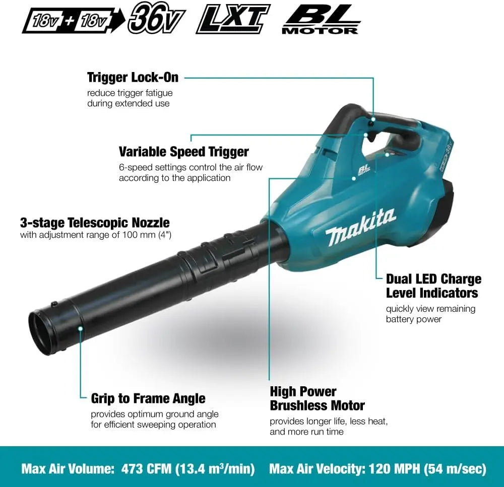 MAKITA DUB362Z - 18Vx2 Cordless Leaf Blower MAKITA