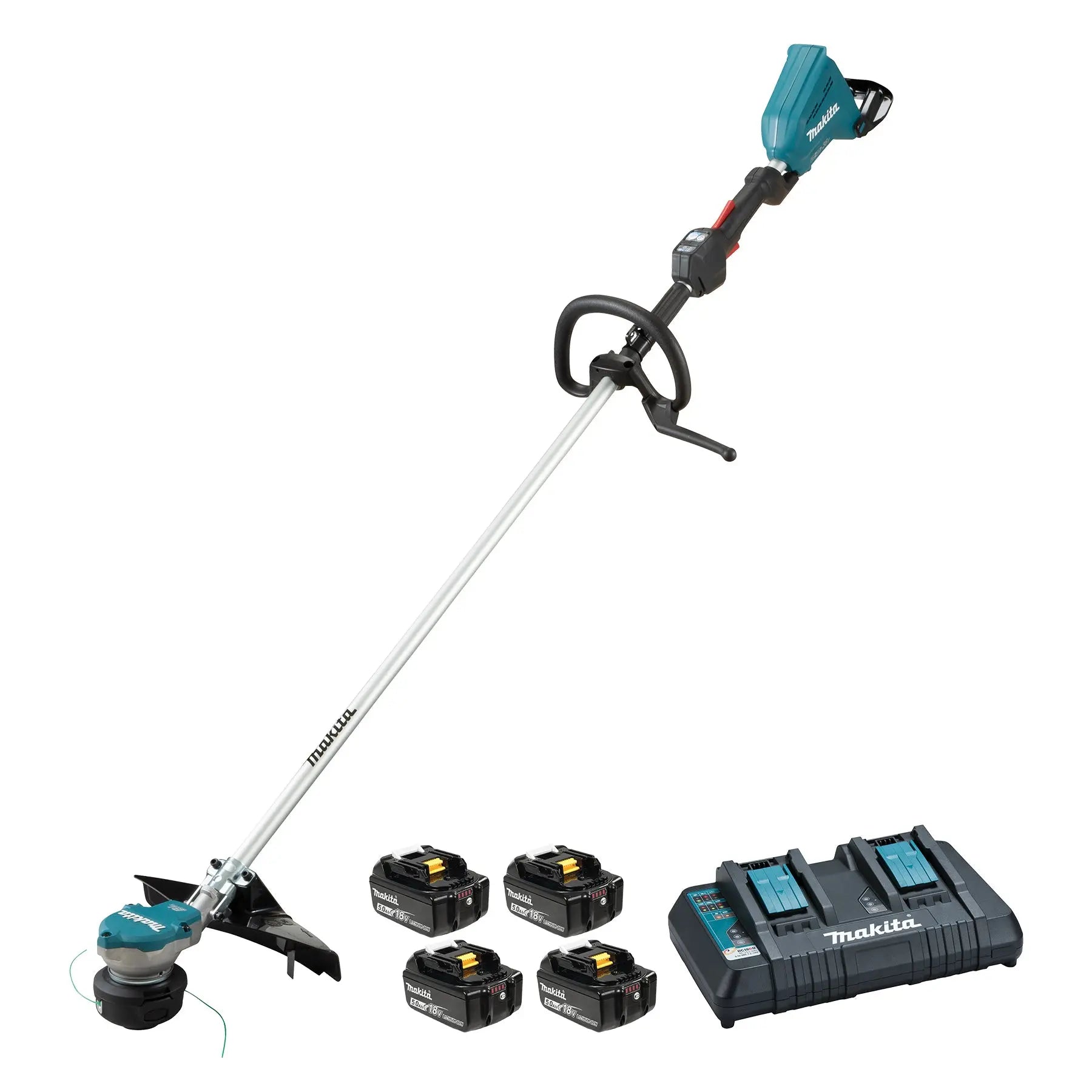 MAKITA DUR368LPT4 - 36V (18Vx2) 15" Line Trimmer Kit (4 x 5Ah) MAKITA