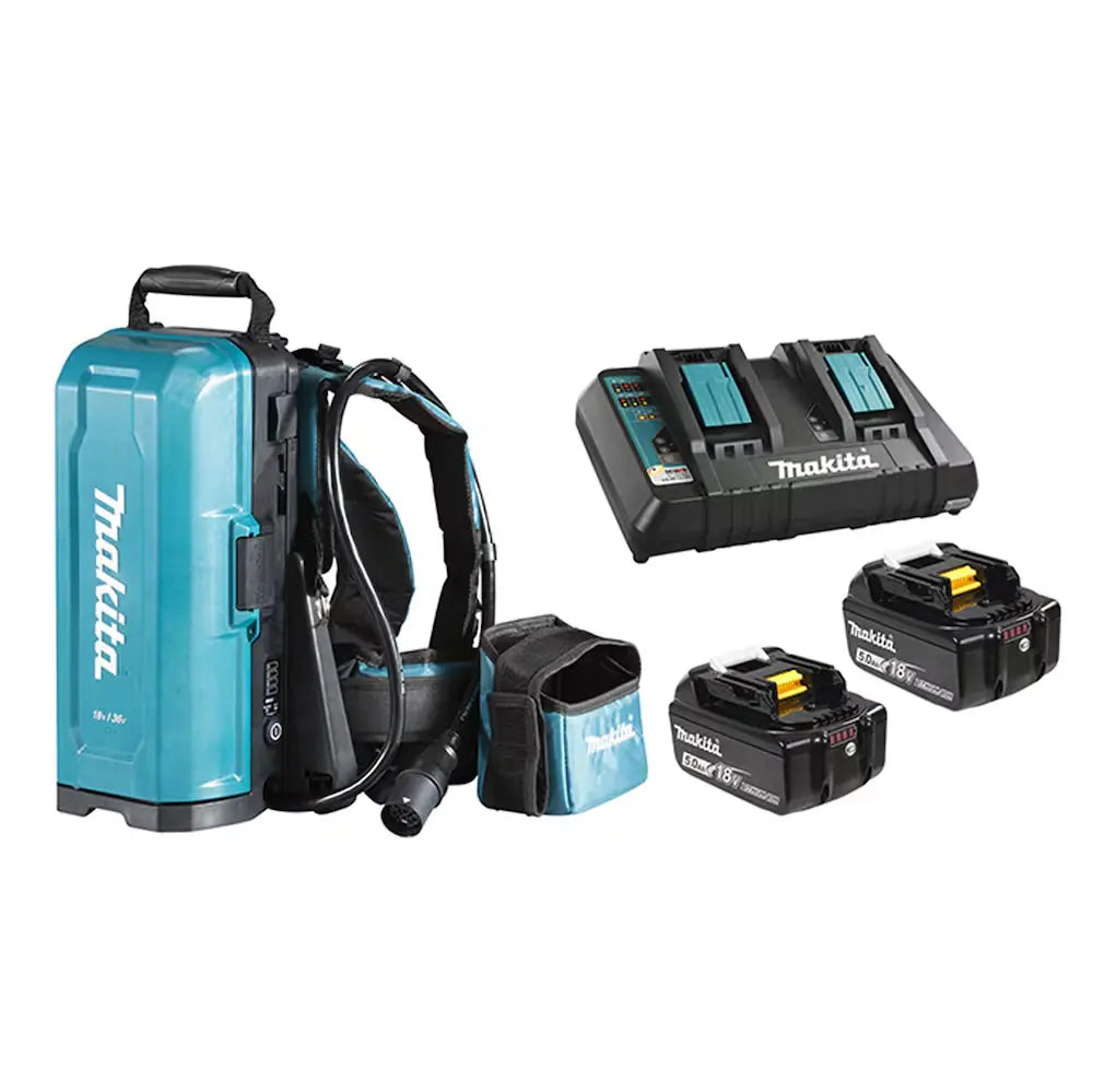 MAKITA PDC01X2 - 4 Port Power Pack w/Y-00359 and 2-5Ah Batteries MAKITA