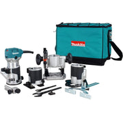 MAKITA RT0701CX8 - 1-1/4 hp Compact Router w/4 Base Options MAKITA